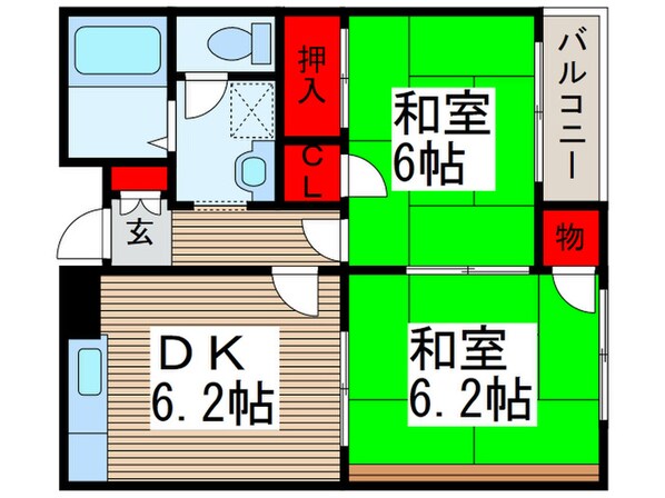 第二サンハイツコイヌマの物件間取画像